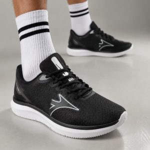 Tênis Preto Casual Confortável Esportivo