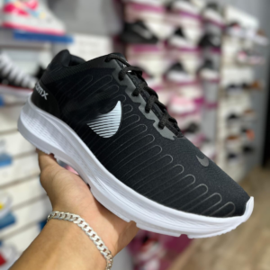 Tênis Confortável Preto e Branco Masculino e Feminino